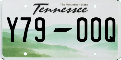 TN license plate Y7900Q