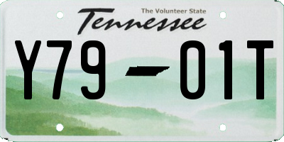 TN license plate Y7901T
