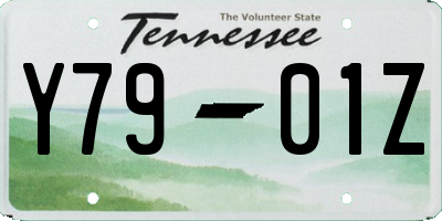 TN license plate Y7901Z