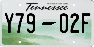 TN license plate Y7902F