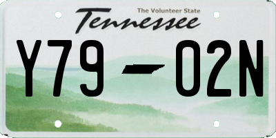 TN license plate Y7902N