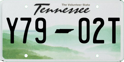 TN license plate Y7902T