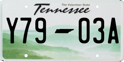 TN license plate Y7903A