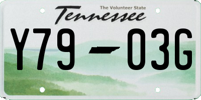 TN license plate Y7903G