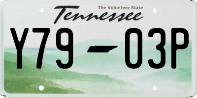 TN license plate Y7903P