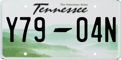 TN license plate Y7904N