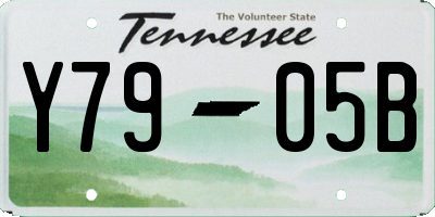 TN license plate Y7905B
