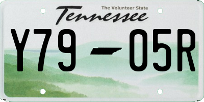 TN license plate Y7905R