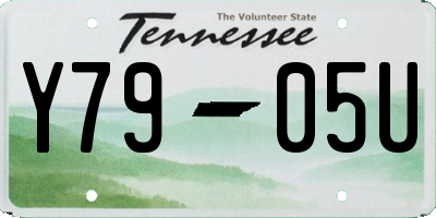 TN license plate Y7905U