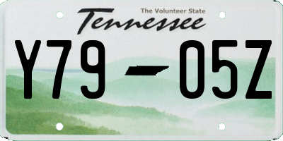 TN license plate Y7905Z