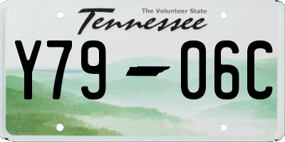 TN license plate Y7906C