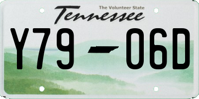TN license plate Y7906D