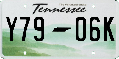 TN license plate Y7906K