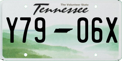 TN license plate Y7906X