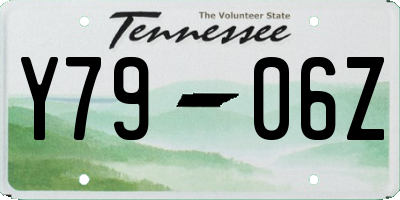 TN license plate Y7906Z