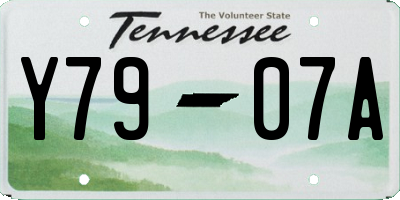 TN license plate Y7907A