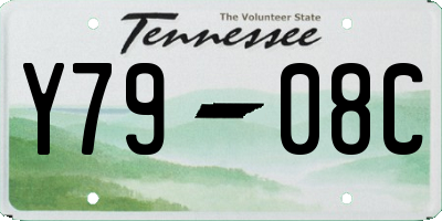 TN license plate Y7908C