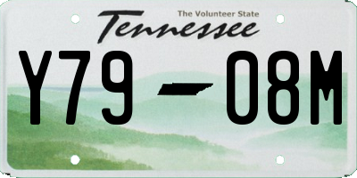 TN license plate Y7908M