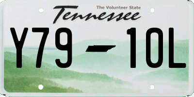 TN license plate Y7910L