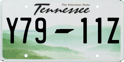 TN license plate Y7911Z
