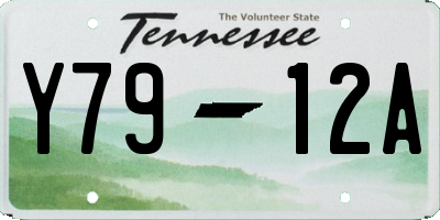TN license plate Y7912A
