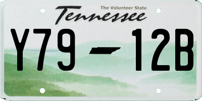 TN license plate Y7912B