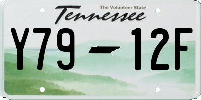 TN license plate Y7912F