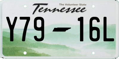 TN license plate Y7916L