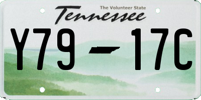 TN license plate Y7917C