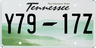 TN license plate Y7917Z