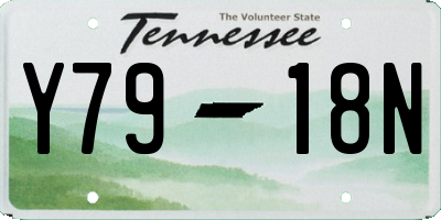 TN license plate Y7918N
