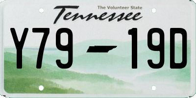 TN license plate Y7919D