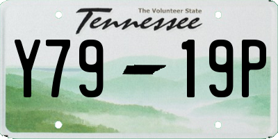 TN license plate Y7919P