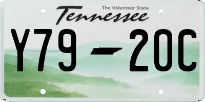 TN license plate Y7920C