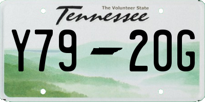 TN license plate Y7920G