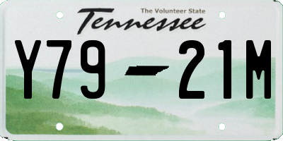 TN license plate Y7921M
