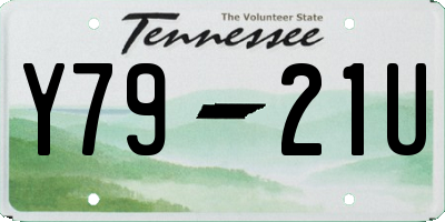TN license plate Y7921U