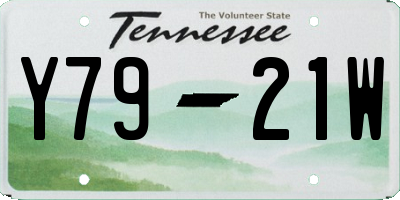 TN license plate Y7921W