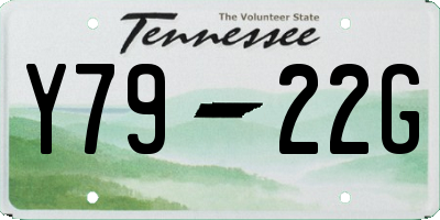 TN license plate Y7922G