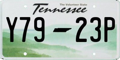 TN license plate Y7923P