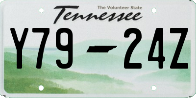TN license plate Y7924Z