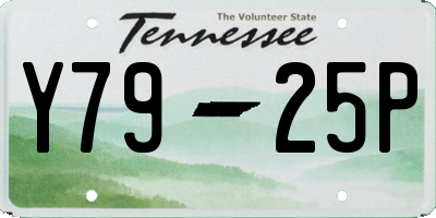 TN license plate Y7925P