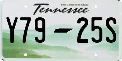 TN license plate Y7925S