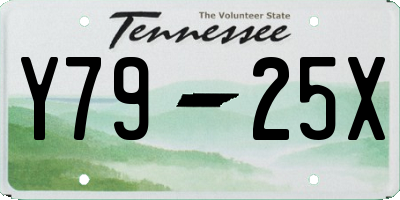 TN license plate Y7925X
