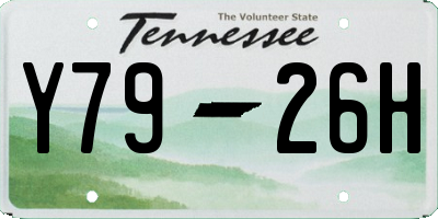 TN license plate Y7926H