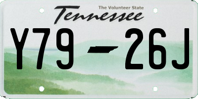 TN license plate Y7926J