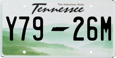 TN license plate Y7926M