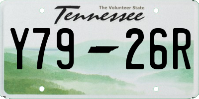 TN license plate Y7926R