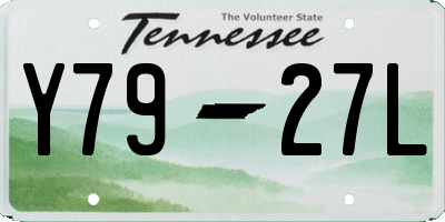 TN license plate Y7927L