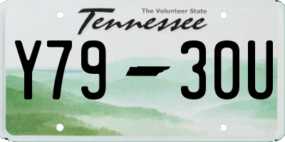 TN license plate Y7930U